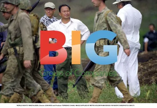 John Woo and Terrence Chang on 'Windtalkers' Set