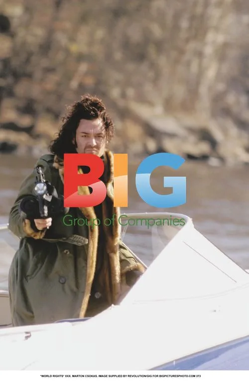 Marton Csokas on a Boat with a Gun