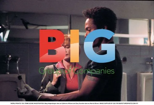 Marg Helgenberger and Gary Dourdan in CSI