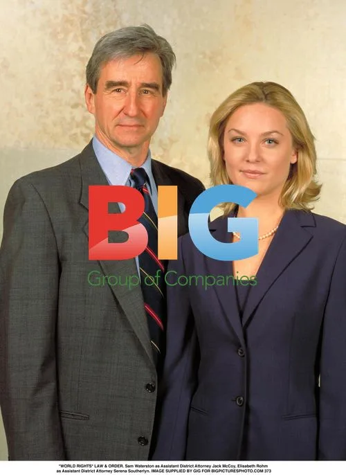 Sam Waterston and Elisabeth Rohm on 'Law & Order'