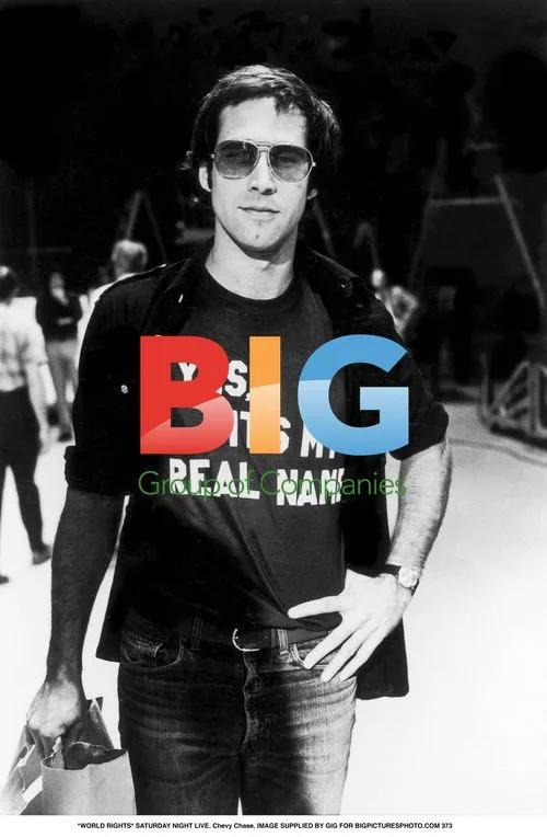 Chevy Chase on SNL Set
