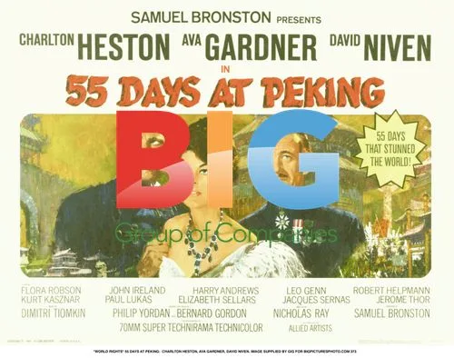 Charlton Heston, Ava Gardner in 55 Days at Peking