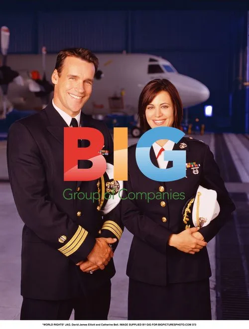 David James Elliott and Catherine Bell in Uniform