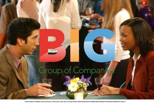 David Schwimmer and Aisha Tyler as Ross and Charlie