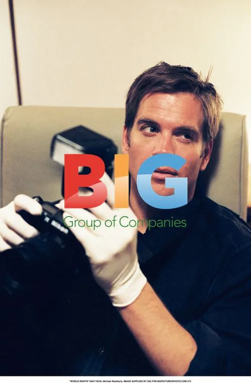 Michael Weatherly on NAVY NCIS Set