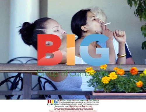 Michelle Rodriquez has lunch and smoke in LA