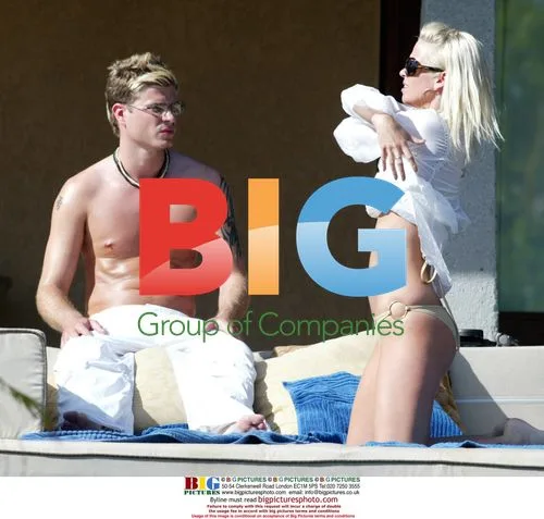 Sarah Harding and Mikey Green in Mauritius
