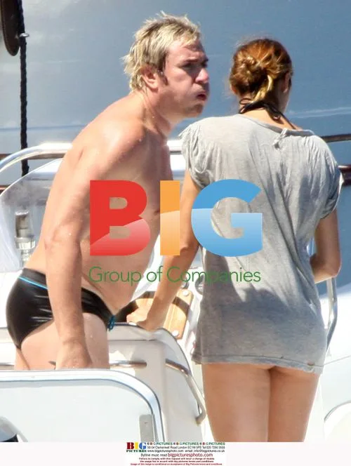 Simon Le Bon and Yasmin Le Bon on holiday