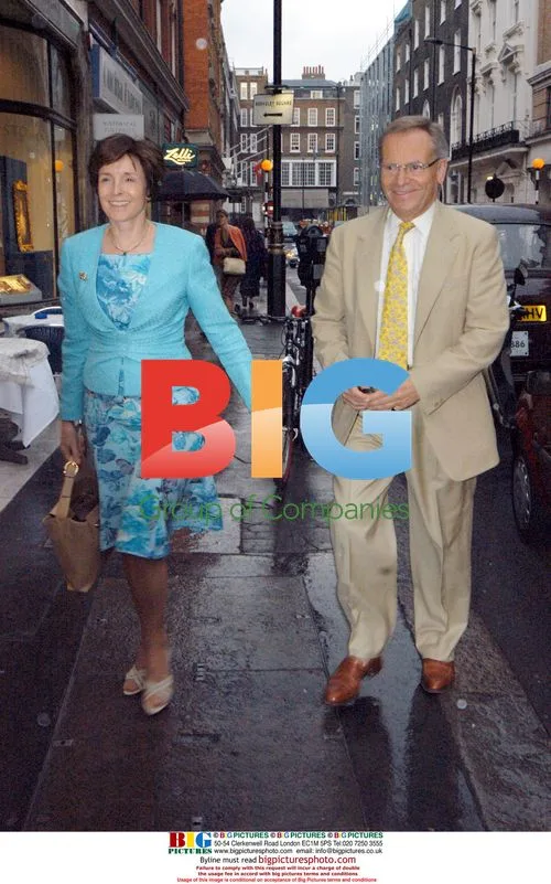 Jeffrey Archer and Wife Arrive for Photography Exhibition