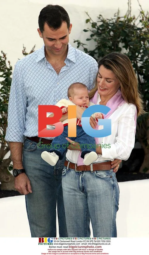 Crown Prince Felipe and Princess Letizia with baby Princess Leonor