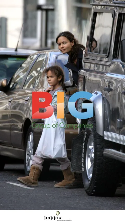 Thandie Newton and Daughter Ripley Cross Street