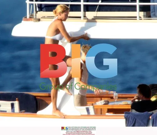 Uma Thurman and Arpad Busson on Italy Yacht