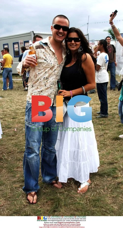 Saskia at the V Festival in Chelmsford