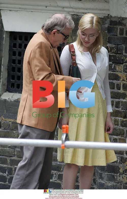 Woody Allen and Scarlet Johansson film in London