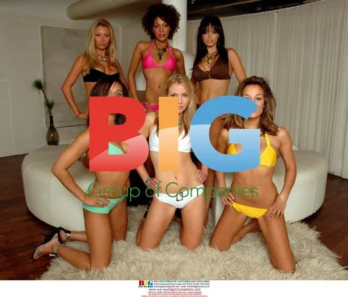 Models at 'Booty Call' TV show photoshoot