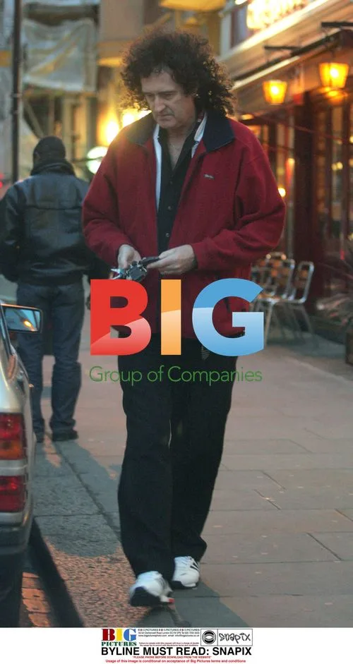 Brian May out in Central London