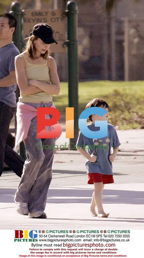 Calista Flockhart with son Liam on playground