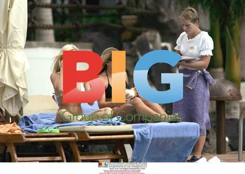Caprice Relaxes at Mediterranean Resort