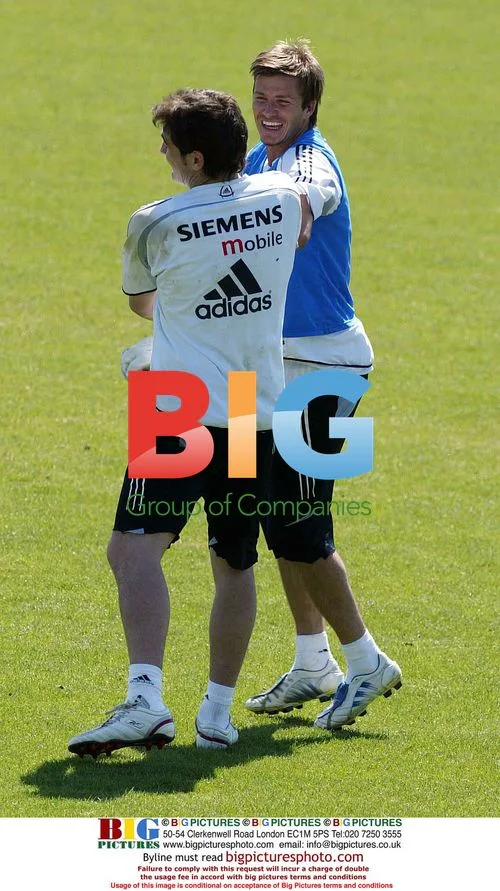 Becks and Casillas Play-Fighting at Real Madrid Training