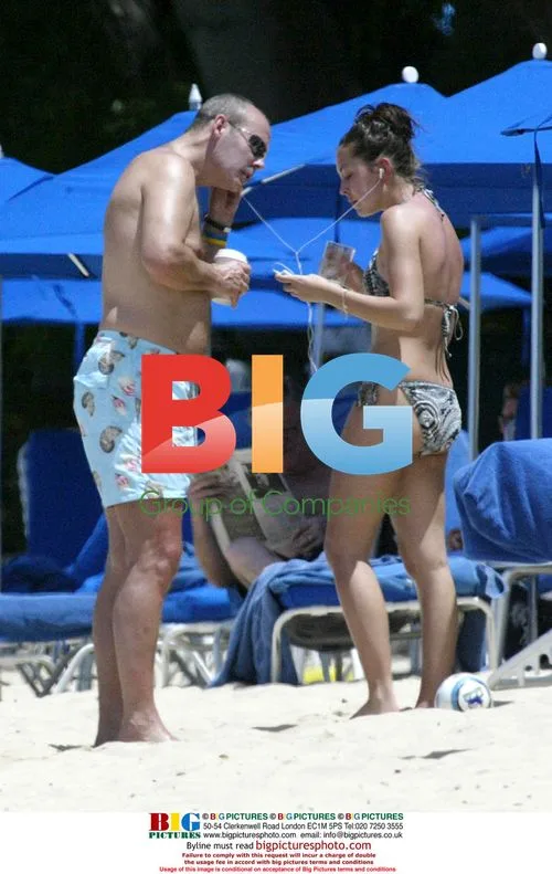 Sir Clive Woodward on holiday in Barbados