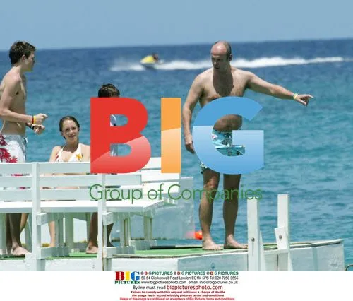 Sir Clive Woodward on holiday in Barbados
