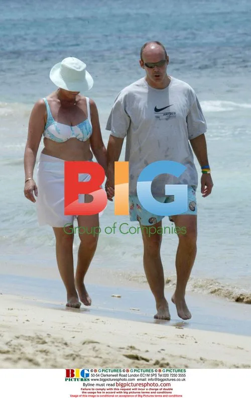 Sir Clive Woodward on Holiday in Barbados