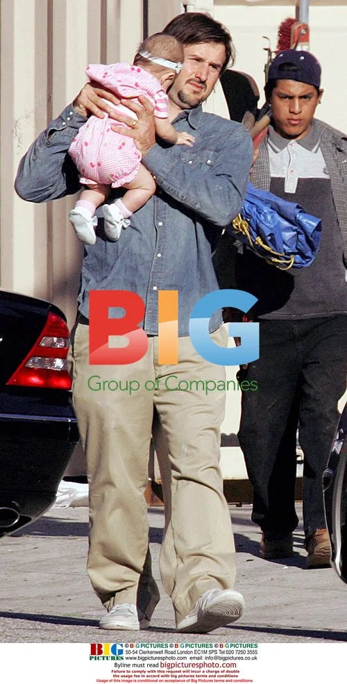 David Arquette takes daughter Coco for a walk