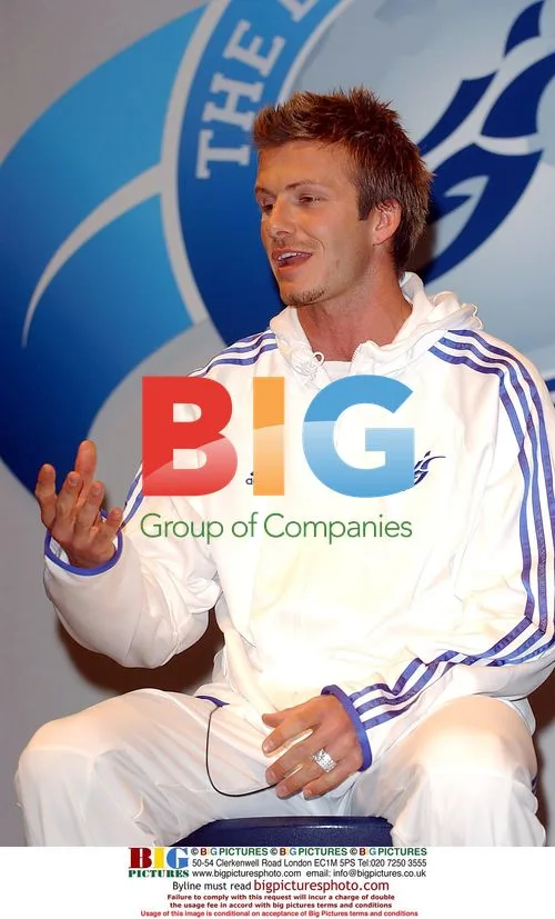 David Beckham at Soccer Academy Opening