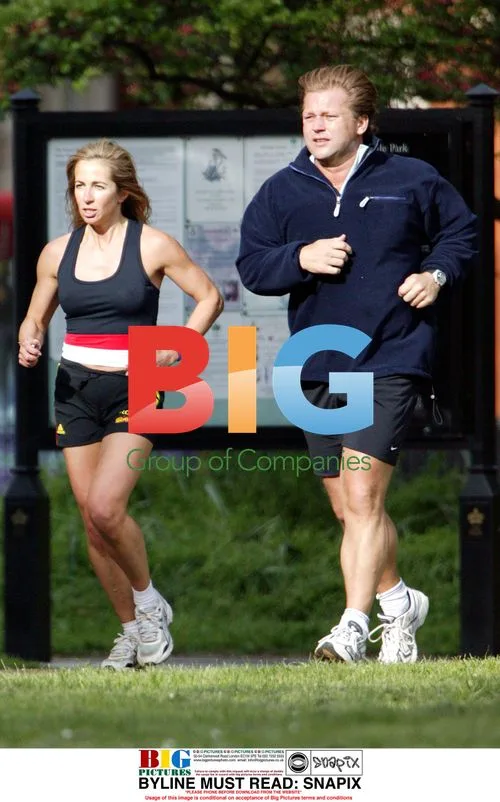 One-2-One boss David Ross and Michelle Lineker workout
