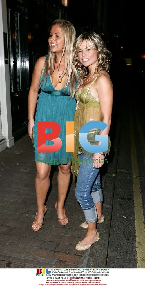 Glamour girls Jackie Degg and Ebony at FHM party