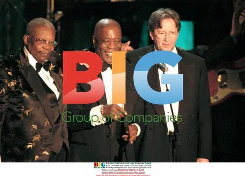 Buddy Guy, BB King, and Eric Clapton at Rock Hall Induction