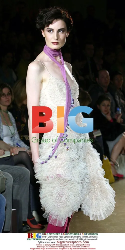 Erin O'Connor at Jenny Packham show