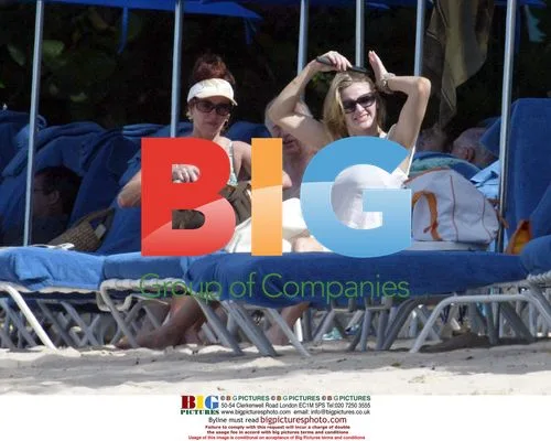 Gabby Logan at Sandy Lane Hotel, Barbados