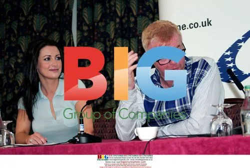 Chris Evans, Kirsty Gallagher, and Jodie Kidd at press conference