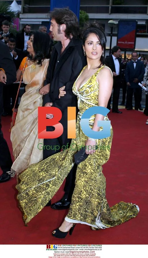 Nandita Das, Javier Bardem and Salma Hayek at 'Broken Flowers' premiere
