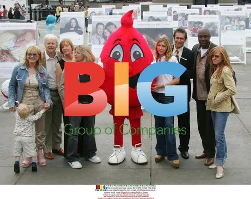 Celebrities at World Blood Donation Day in London