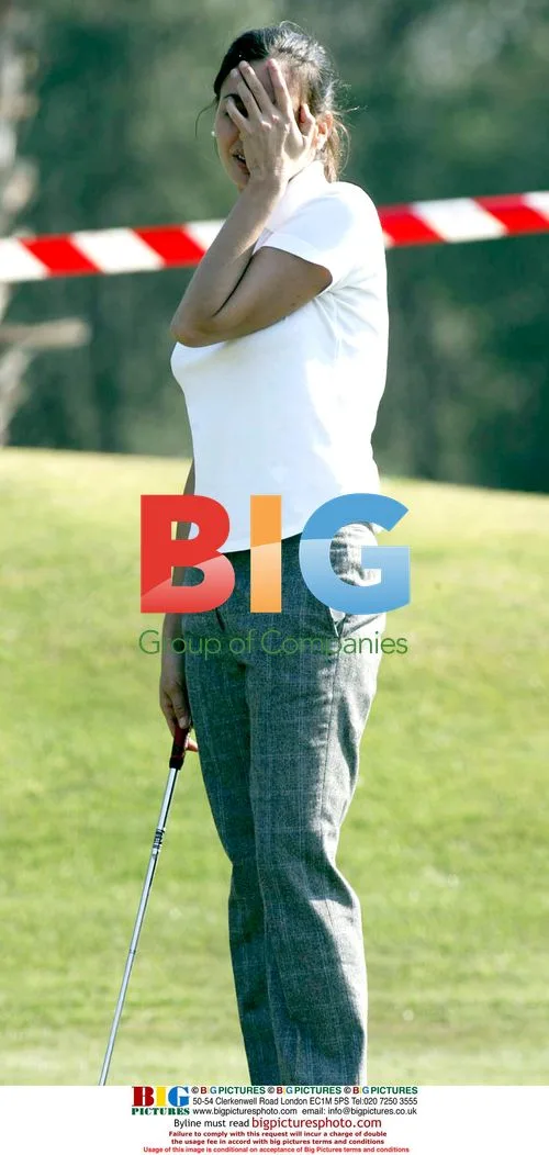 Ines Sastre at Golf Tournament in Barcelona