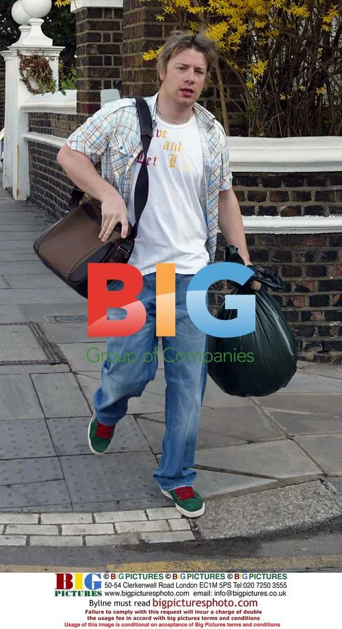 Jamie Oliver Taking Out Trash in London