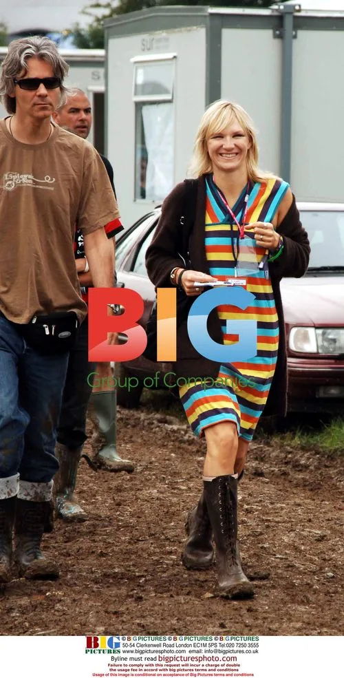 DJ Jo Whiley at Glastonbury 2005