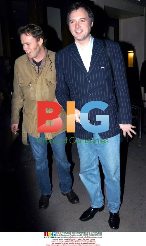 John Leslie leaving bar in Manchester