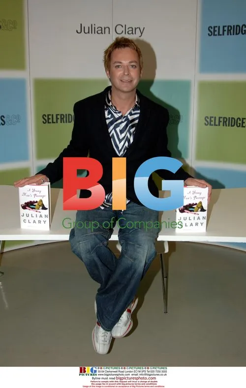 Julian Clary promoting book at Selfridges