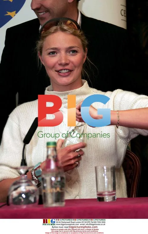 Chris Evans, Kirsty Gallagher, Jodie Kidd at All Star Cup 2005 Press Conference