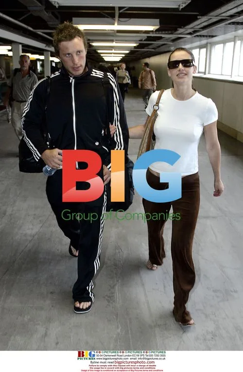 Presenter Kirsty Gallagher and boyfriend depart for LA