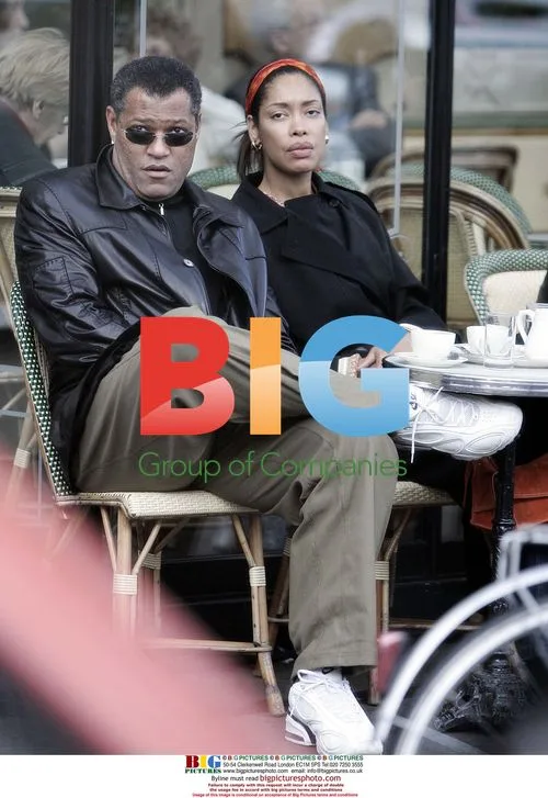 Laurence Fishburne and Gina Torres in Paris