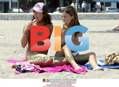 Models Leilani and Lucy Becker in Spain