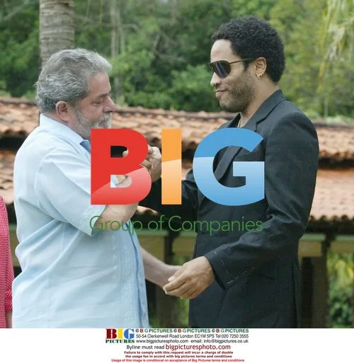 Lenny Kravitz Welcomed by Brazil's President