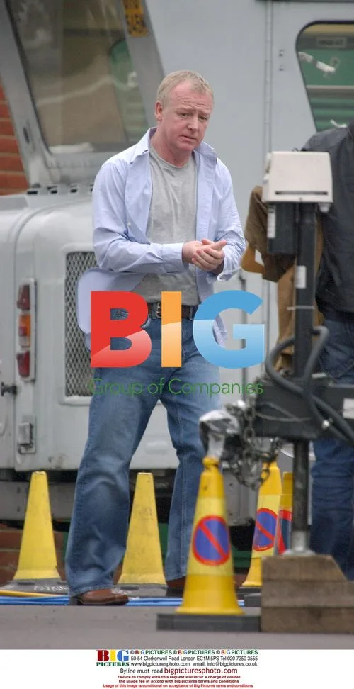 Les Dennis filming in London