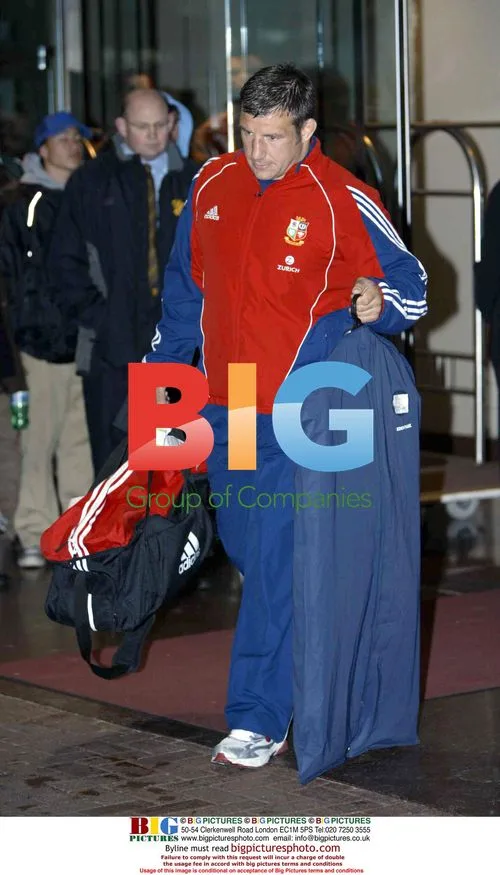 British & Irish Lions rugby team departs Wellington hotel