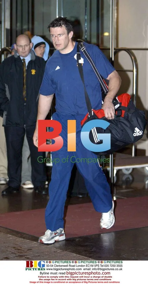 British & Irish Lions rugby team leave hotel