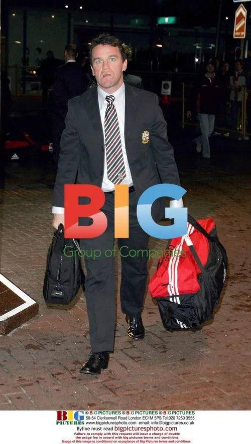 British & Irish Lions return to hotel after victory